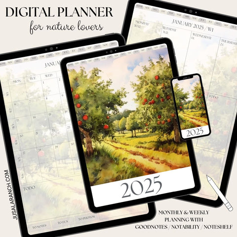Digital Planner 2025, Garden