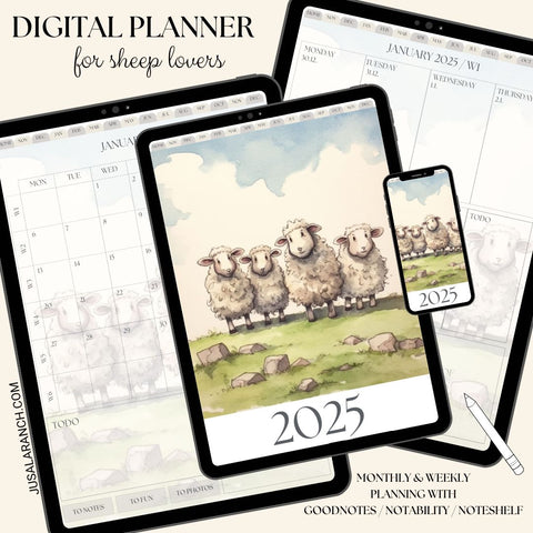 Digital Planner 2025, Sheep