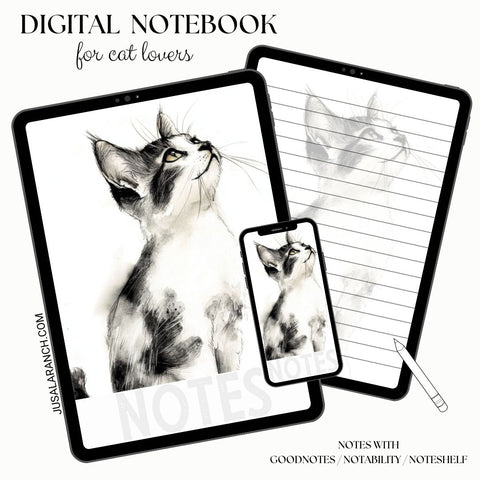 Digital Notebook, Cat Exotic Short Hair